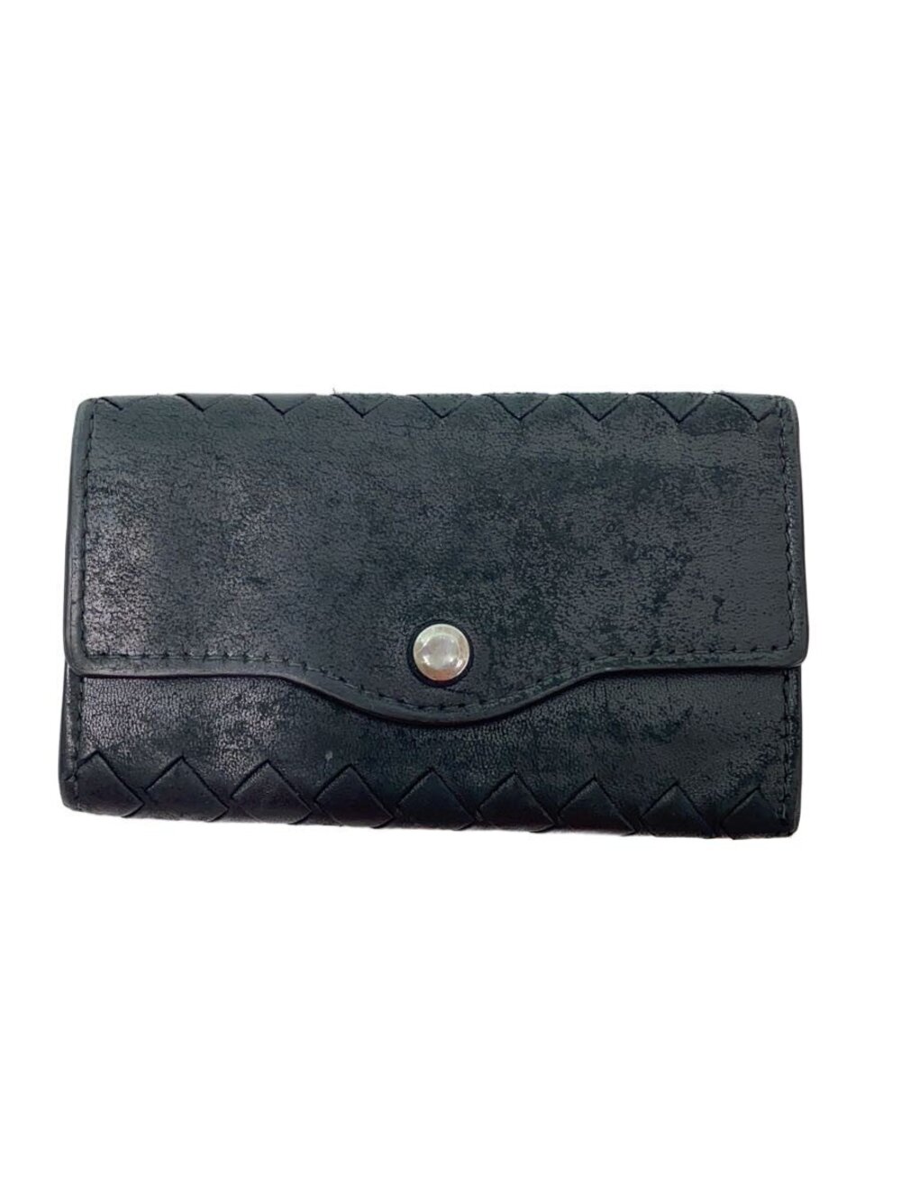BOTTEGA VENETA Key Case Wallet Leather Black